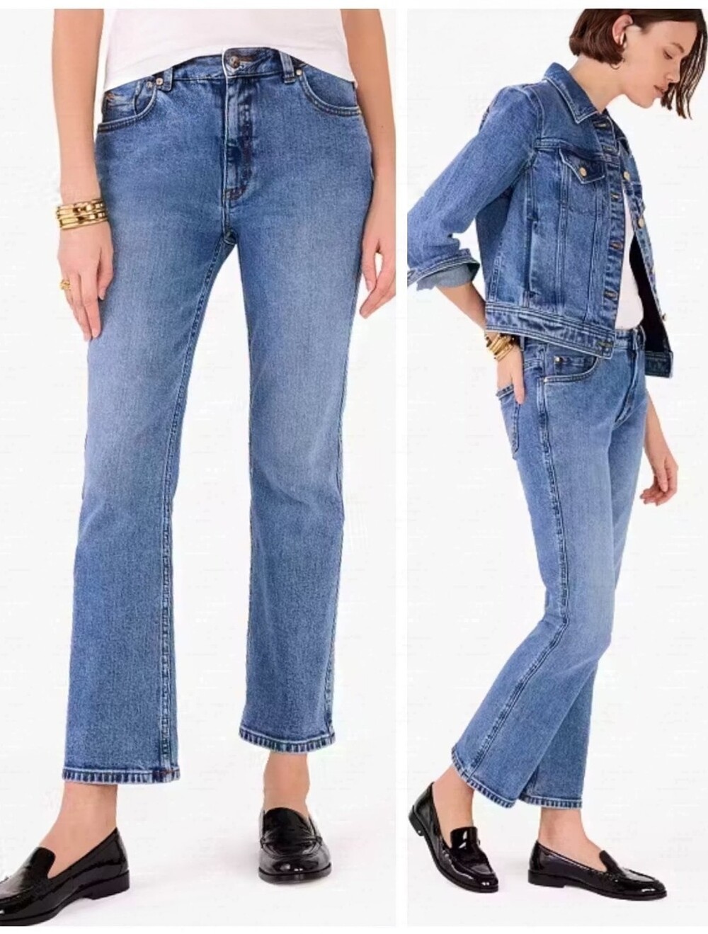 Kate Spade $229 Kick Flare Jeans Women's 27 Bohemian Coastal Caligirl Effortless